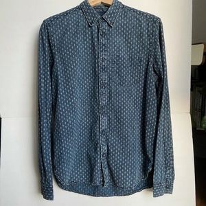 Gap 1969 Cotton Denim Casual Button Down Shirt